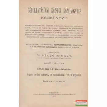Népoktatásügyi községi közigazgatás kézikönyve