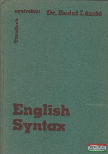 Dr. Budai László - English Syntax