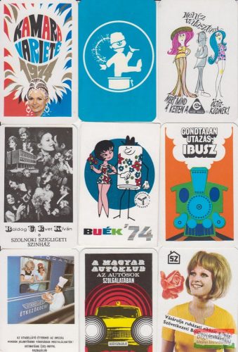 Kártyanaptárak - 1974. évi
