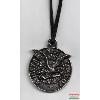   Medál - Turul - Él a Magyarok Istene / A haza nem eladó! - bőrszíjjal, ajándék kártyanaptárral