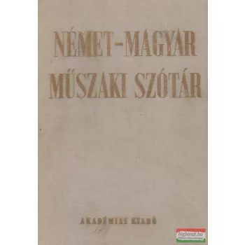   Nagy Ernő, Klár János szerk. - Német-magyar műszaki szótár