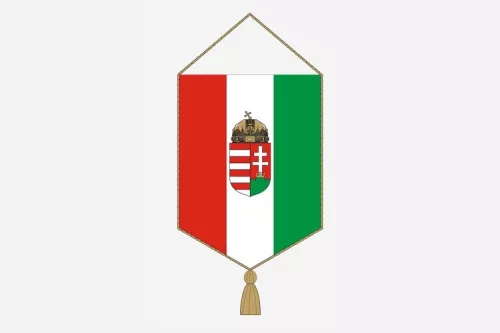 Címeres magyar autós zászló
