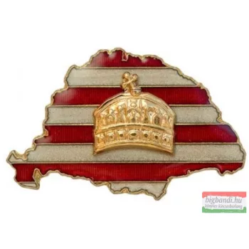 Kitűző - NagyMagyarország - Árpádsávos, koronás