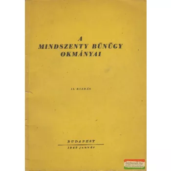 A Mindszenty bűnügy okmányai