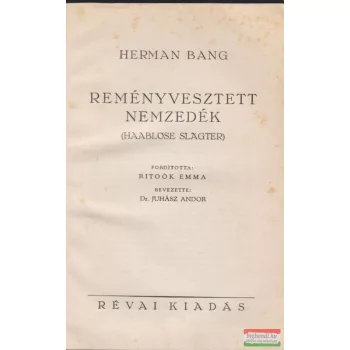 Reményvesztett nemzedék