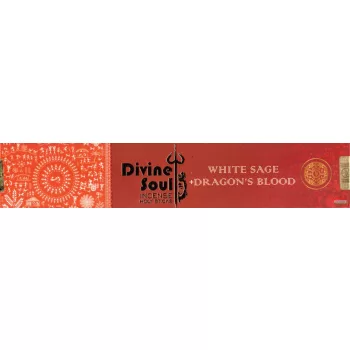   Divine Soul: White Sage + Dragon's Blood füstölő 15 g