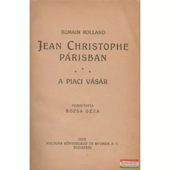 Jean Christophe Párisban - A piaci vásár