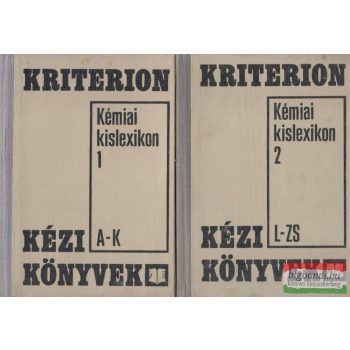 Dr. Felszeghy Ödön szerk. - Kémiai kislexikon 1-2.