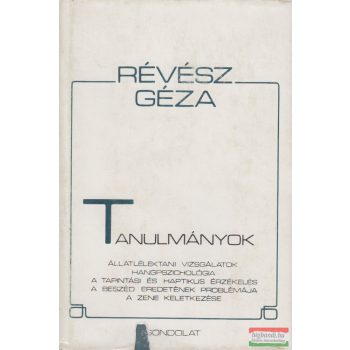 Révész Géza - Tanulmányok