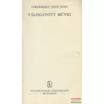 Tersánszky Józsi Jenő válogatott művei
