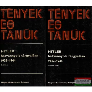   Ránki György, Bor Ambrus szerk. - Hitler hatvannyolc tárgyalása 1939-1944 I-II. kötet