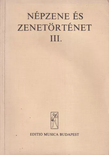 Népzene és zenetörténet III. 