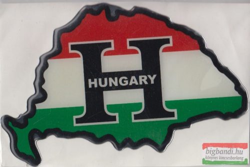 Autós matrica - Nagy Magyarország, nemzeti színű - Hungary