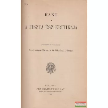 A tiszta ész kritikája