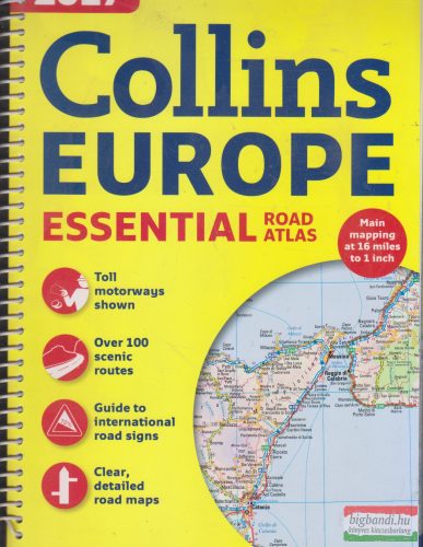 Collins Europe Essential Road Atlas 2017