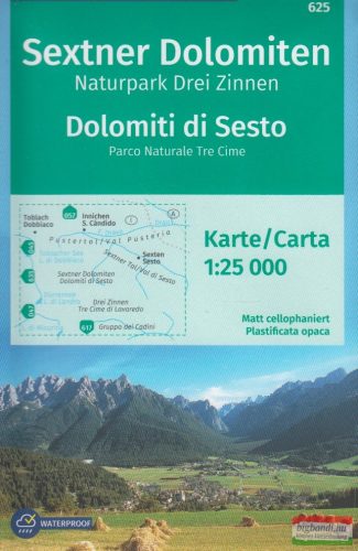 Sextner Dolomiten - Dolomiti di Sesto turistatérkép 1:25000