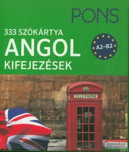 PONS szókártya ANGOL kifejezések A2-B2 - 333 szó