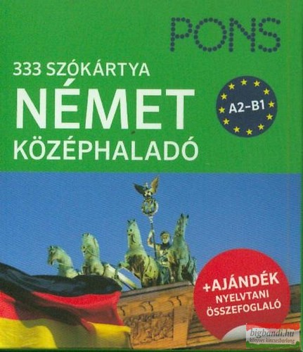 PONS 333 szókártya Német középhaladó A2-B1