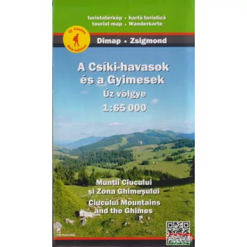  A Csíki-havasok és a Gyimesek + Úz völgye térkép 1:65000