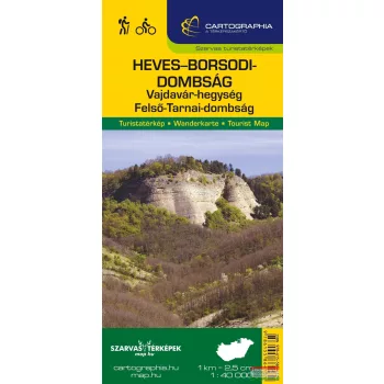   Heves-Borsodi-dombság, Vajdavár-hegység, Felső-Tarnai-dombság 1:40 000
