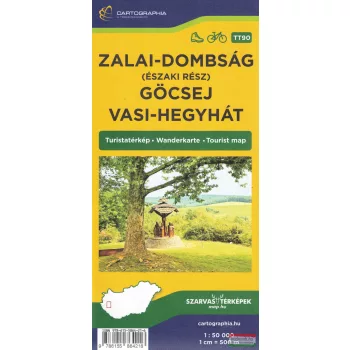   Zalai-dombság (északi rész), Göcsej és Vasi-hegyhát turistatérkép