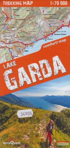 Garda-tó trekking térkép (laminált) 