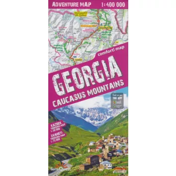 Grúzia és a Kaukázus-hegység adventure térkép