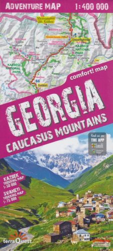 Grúzia és a Kaukázus-hegység adventure térkép
