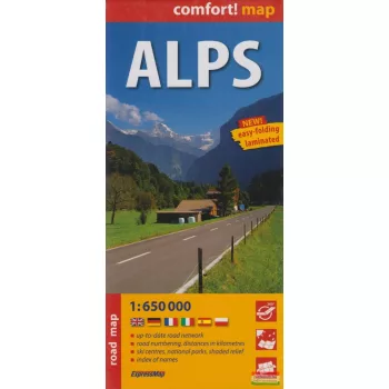Alps - Alpok térkép (laminált) 