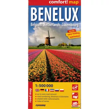 Benelux államok Comfort térkép 1:500000