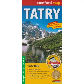 Tátra (Lengyelország) turistatérkép 1:27000