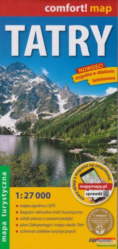 Tátra (Lengyelország) turistatérkép 1:27000