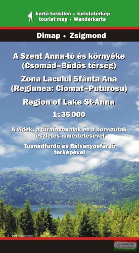 A Szent Anna-tó és környéke (Csomád-Büdös térség) 1:35000