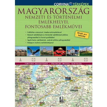   Magyarország nemzeti és történelmi emlékhelyei, fontosabb emlékművei falitérkép