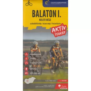 Balaton I. aktív térkép - keleti rész 