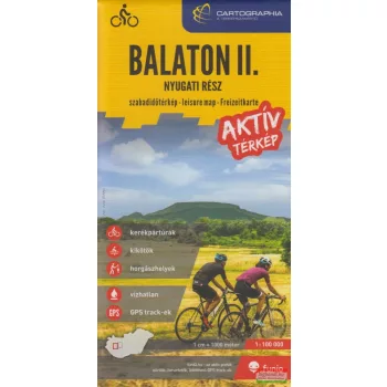Balaton II. aktív térkép - nyugati rész 