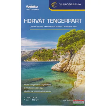 Horvát tengerpart autótérkép 1:160.000