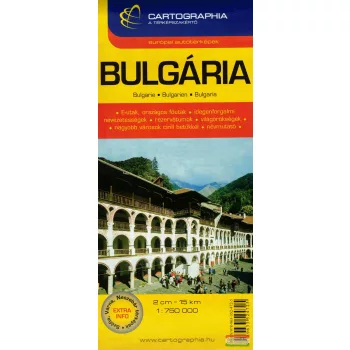 Bulgária autótérkép 1:750.000