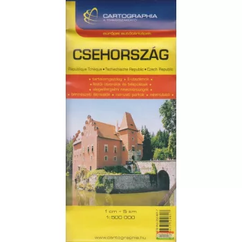 Csehország autótérkép 