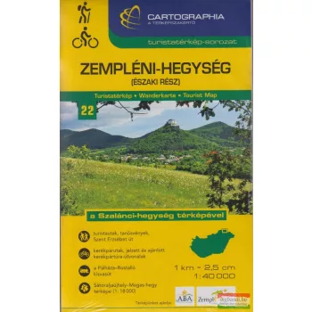 Zempléni-hegység (északi rész) turistatérkép