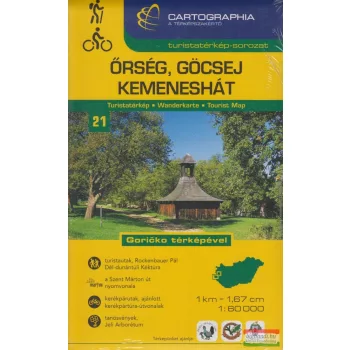 Őrség, Göcsej, Kemeneshát turistatérkép 