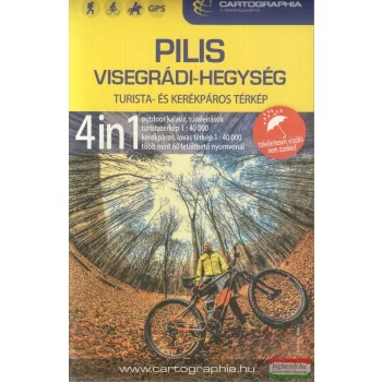   Pilis és Visegrádi hegység 4in1 outdoor kalauz + vízálló térkép
