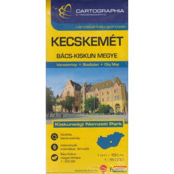 Kecskemét várostérkép (+Bács-Kiskun megye térképe) 