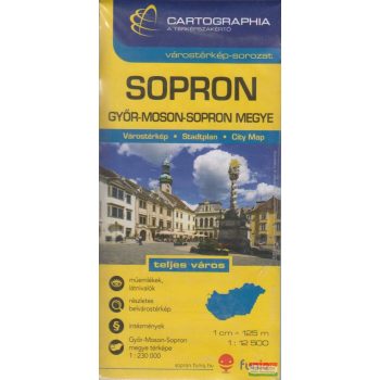Sopron várostérkép (+Győr-Moson-Sopron megye térképe) 