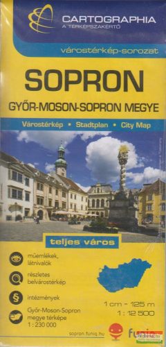 Sopron várostérkép (+Győr-Moson-Sopron megye térképe) 