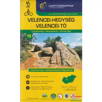 Velencei-hegység, Velencei-tó turistatérkép 
