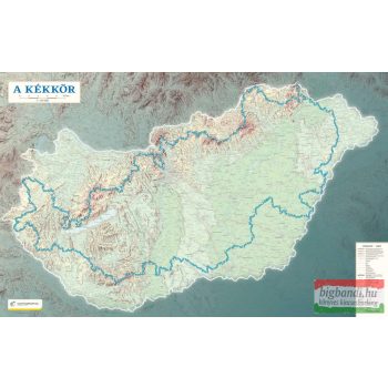 A Kékkör - Kéktúra tervező falitérkép 1:450000