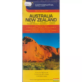 Ausztrália - Új-Zéland térkép