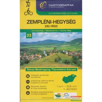 Zempléni-hegység (déli rész) turistatérkép