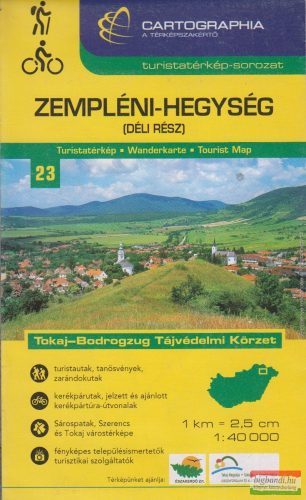 Zempléni-hegység (déli rész) turistatérkép